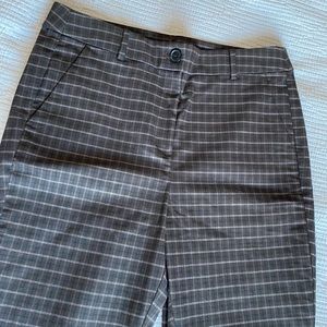 High Waisted Skinny Gingham Pants